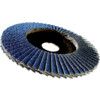 566A, Flap Disc, 65035, 125 x 22.23mm, Conical (Type 29), P80, Zirconia thumbnail-0