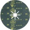 siaron 4819, Fibre Disc, 180 x 22mm, Star Shaped Hole, P24, Zirconia thumbnail-1