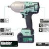 KWT-085 Cordless Impact Wrench, 1/2in. Drive, 18V, Brushless, 1790Nm Max. Torque, 2 x 5.0Ah Batteries, 3.4kg thumbnail-2