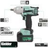KWT-012 Cordless Impact Wrench, 1/2in. Drive, 18V, Brushless, 700Nm Max. Torque, 2 x 4.0Ah Batteries thumbnail-2