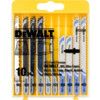 DT2294-QZ 10pce Mixed Jigsaw Blade Wood/Metal Set thumbnail-0