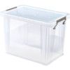 Storage Box with Lid, Plastic, Clear, 400x260x290mm thumbnail-0