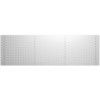 1.5m Horizontal Perfo Panel - Grey, W:1486mm x D:13mm x H:457mm thumbnail-0