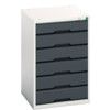 Verso Drawer Cabinet, 6 Drawers, Anthracite Grey/Light Grey, 800 x 525 x 550mm thumbnail-0