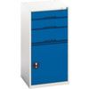 Verso Combination Cupboard/Drawer, Single Door, Blue/Grey, 1000 x 525 x 550mm thumbnail-0
