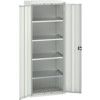 Verso Storage Cabinet, 2 Doors, Light Grey, 2000 x 800 x 550mm thumbnail-0