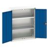 Verso Storage Cabinet, 2 Doors, Blue, 1000 x 800 x 350mm thumbnail-1