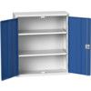 Verso Storage Cabinet, 2 Doors, Blue, 1000 x 800 x 350mm thumbnail-0
