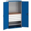 Steel, Cubio Kitted Cupboard, Blue/Grey, 2000mm x 1050mm x 650mm thumbnail-0