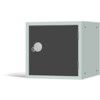 Cube Locker, Single Door, Dark Grey, 380 x 380 x 380mm thumbnail-0