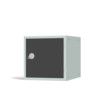Cube Locker, Single Door, Dark Grey, 450 x 450 x 450mm thumbnail-0