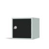 Cube Locker, Single Door, Black, 450 x 450 x 450mm thumbnail-0