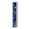 Vision Panel Locker, 4 Doors, Blue, 1800 x 300 x 450mm thumbnail-0