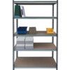 Standard Duty Shelving, 5 Shelves, 175kg Shelf Capacity, 1800mm x 1000mm x 600mm, Grey thumbnail-1