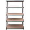 Standard Duty Shelving, 5 Shelves, 175kg Shelf Capacity, 1800mm x 1000mm x 400mm, Grey thumbnail-2