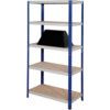 Standard Duty Shelving, 5 Shelves, 265kg Shelf Capacity, 1770mm x 1200mm x 450mm, Grey thumbnail-0