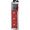 Charging Locker, 4 Compartments, Red, 915 x 250 x 180mm thumbnail-0
