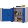 Storage Cabinet, 2 Doors, Silver, 1015 x 915 x 460mm thumbnail-0