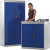 Storage Cabinet, 2 Doors, Blue, 1820 x 915 x 505mm thumbnail-0