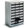 Grey 24 Drawer High Density Cabinet 410mm x 605mm x 870mm thumbnail-0