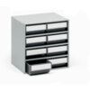Storage Cabinets, Polypropylene, Grey, 400x300x395mm, 8 Drawers thumbnail-0