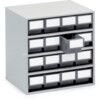 Storage Cabinets, Polypropylene, Grey, 400x300x395mm, 16 Drawers thumbnail-0