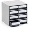 Storage Cabinets, Polypropylene, Grey, 400x400x395mm, 8 Drawers thumbnail-0