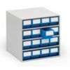 Storage Cabinets, Polypropylene, Grey/Blue, 400x400x395mm, 16 Drawers thumbnail-0