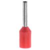 Bootlace Ferrule, Insulated Terminal, Red French Coding 1.0mm x 8f (Pk-500) thumbnail-0