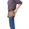 Tool Belt, Leather, Brown, 5 Pockets, 210 x 220mm thumbnail-0