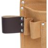 Tool Belt, Leather, Tan, 2 Pockets, 290 x 200mm thumbnail-1