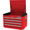 Tool Chest, Industrial Range, Red, Steel, 6-Drawers, 454 x 706 x 461mm, 350kg Capacity thumbnail-0