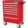 Roller Cabinet, Industrial Range, Red/Grey, Steel, 7-Drawers, 844 x 706 x 461mm, 450kg Capacity thumbnail-0