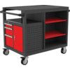 Service Cart, Ultimate, Red/Grey, Steel, 10-Drawers, 845 x 1123 x 791mm, 550kg Capacity thumbnail-1