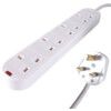Extension Lead, Surge Protected, 4-Gang, 2m Lead thumbnail-0