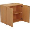 Wooden Cupboard, Beech, 1 Shelf, 730mm High thumbnail-1