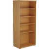 Bookcase, Oak, 4 Shelves, 1800mm Height thumbnail-0