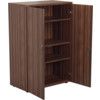 Wooden Cupboard, Dark Walnut, 3 Shelves, 1200mm High thumbnail-1