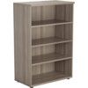 Bookcase, Grey Oak, 3 Shelves, 1200mm Height thumbnail-0
