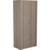 Wooden Cupboard, Grey Oak, 3 Shelves, 1800mm High thumbnail-0