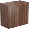 Wooden Cupboard, Dark Walnut, 1 Shelf, 730mm High thumbnail-0