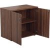 Wooden Cupboard, Dark Walnut, 1 Shelf, 730mm High thumbnail-1
