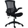 Marlos Mesh Back Operator Chair with Mesh Back & Folding Arms- Black thumbnail-0