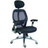Cobham Executive Meshbacked Reclining Chair, Black thumbnail-0