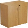 Wooden Cupboard, Oak, 1 Shelf, 730mm High thumbnail-0