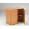 Wooden Cupboard, Oak, 1 Shelf, 730mm High thumbnail-1