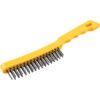 2-ROW PLASTIC HANDLE WIRE SCRATCH BRUSH thumbnail-0