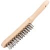 3-ROW STAINLESS STEEL WIRE SCRATCH BRUSH thumbnail-0