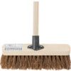 12"Stiff Bassine Broom with 48" Wooden Handle thumbnail-1