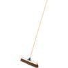18" Stiff Bassine Broom with 60" Wooden Handle thumbnail-0